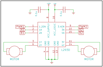 L293D application circuit diagram