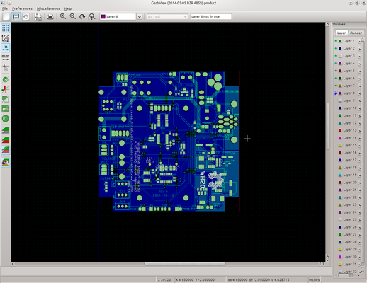 As you can see the gerber files don't have any silk screen outside the PCB.