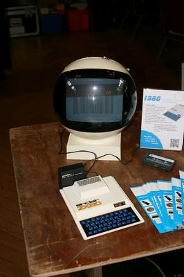 An incredible CRT monitor, a perfect match for the ZX80 aesthetic.