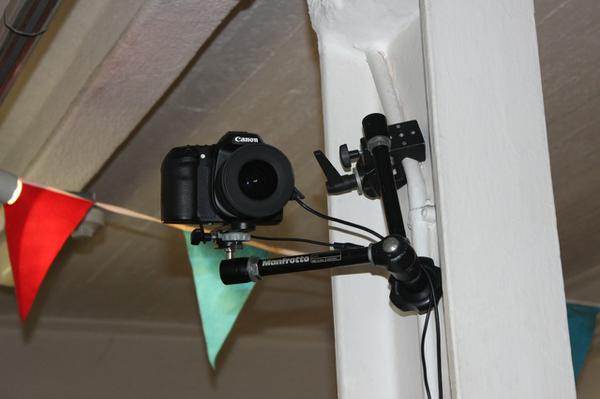 One of the other Bristol Hackspace members had a timelapse rig that recorded everything from setup to teardown.