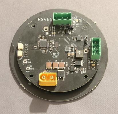 The boards broken out of the panel and bolted together, back view.