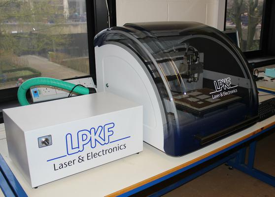 The University of Bath's LPKF S43 PCB milling machine.