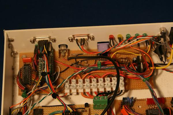 A board to hold the connectors for a frontpanel.
